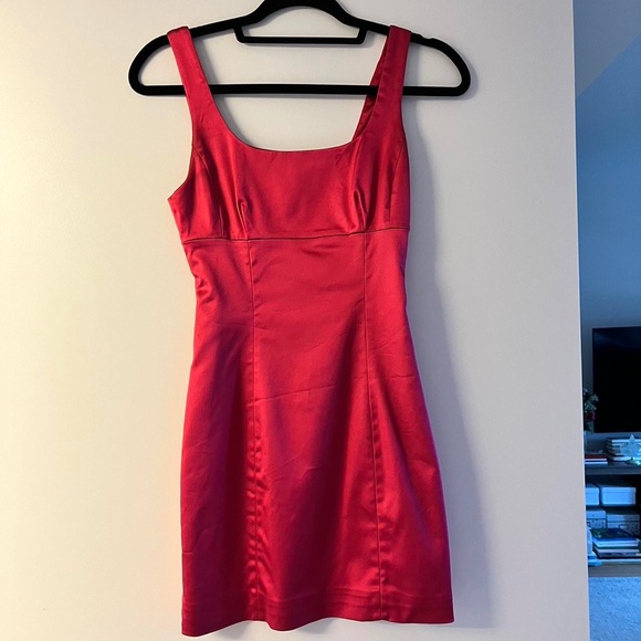 Aritzia Wilfred Shimmer Satin Dress Size 8 - Picture 2 of 8